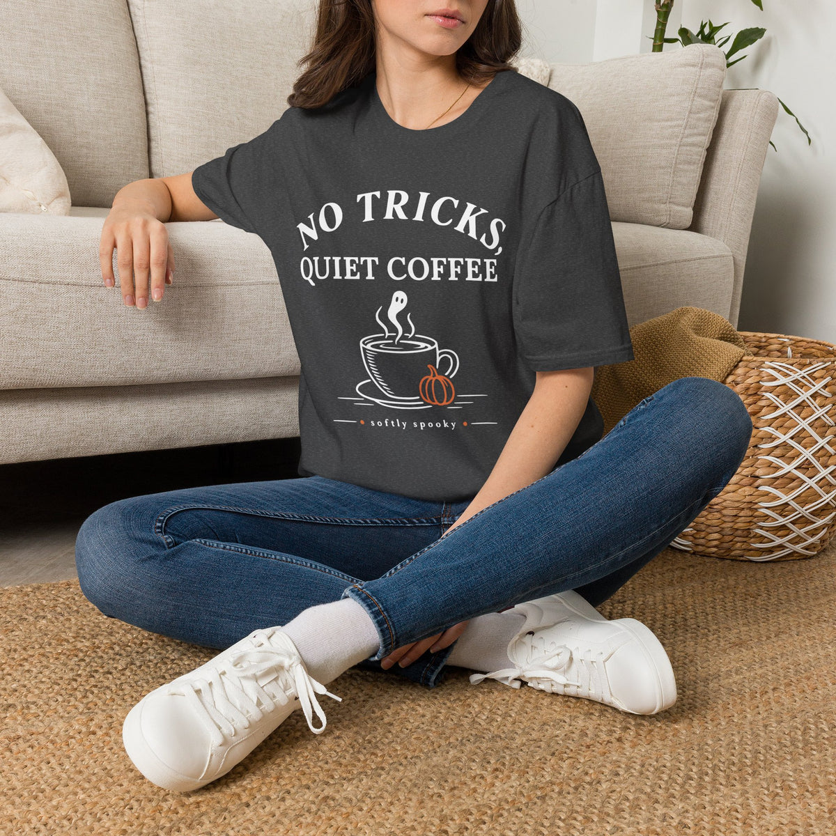 No Tricks Quiet Coffee Halloween T-Shirt