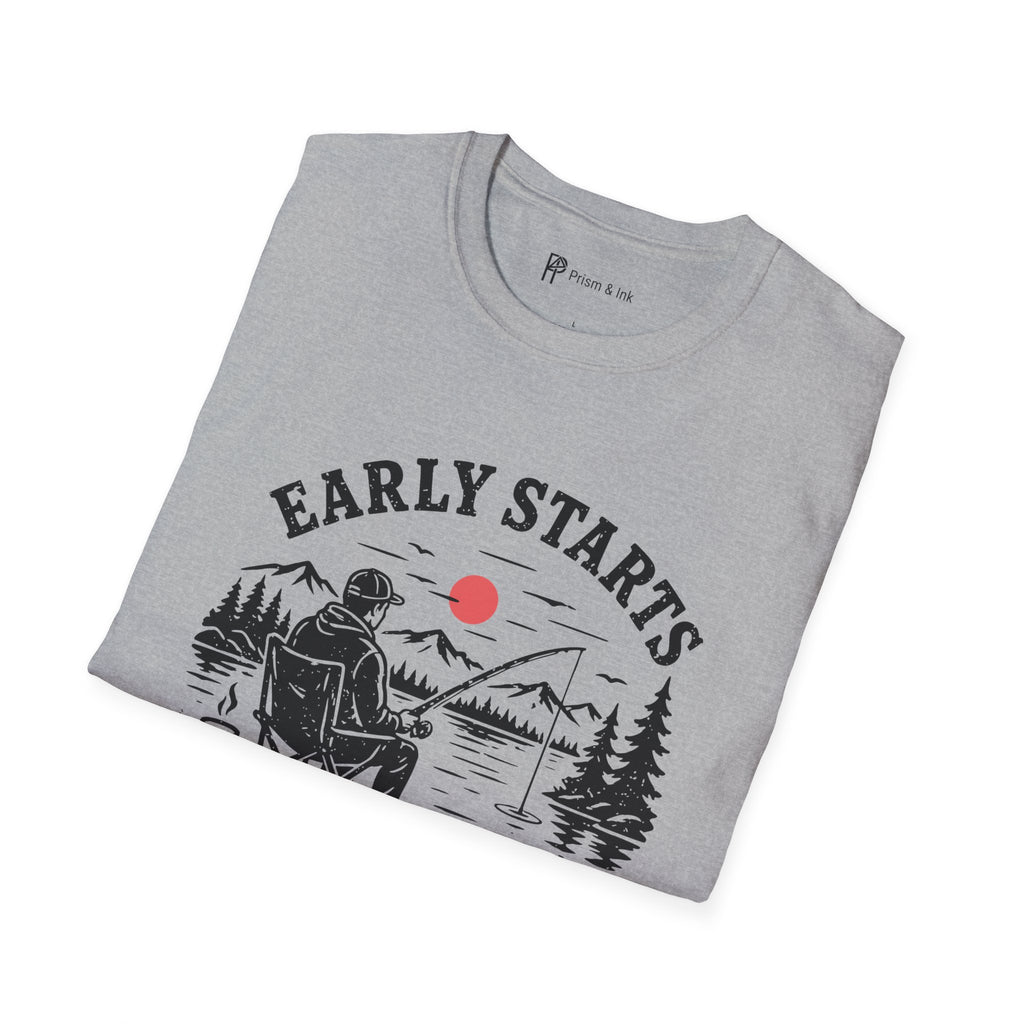 Early Starts Coffee & Quiet Water T-Shirt