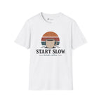 Start Slow Retro Sunset Coffee Ritual T-Shirt