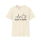 Keep It Going Powered By Coffee Heartbeat T-Shirt