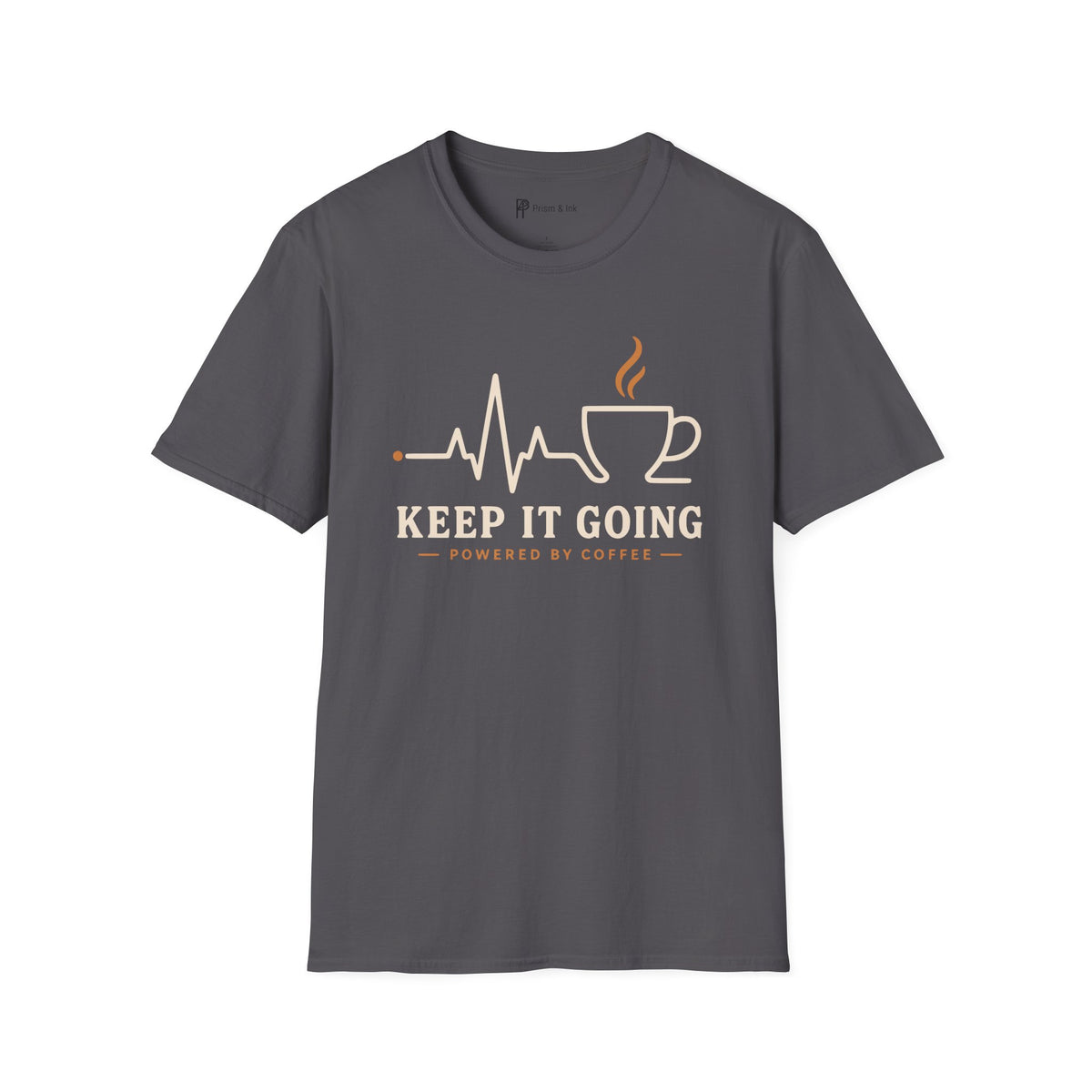Keep It Going Powered By Coffee Heartbeat T-Shirt