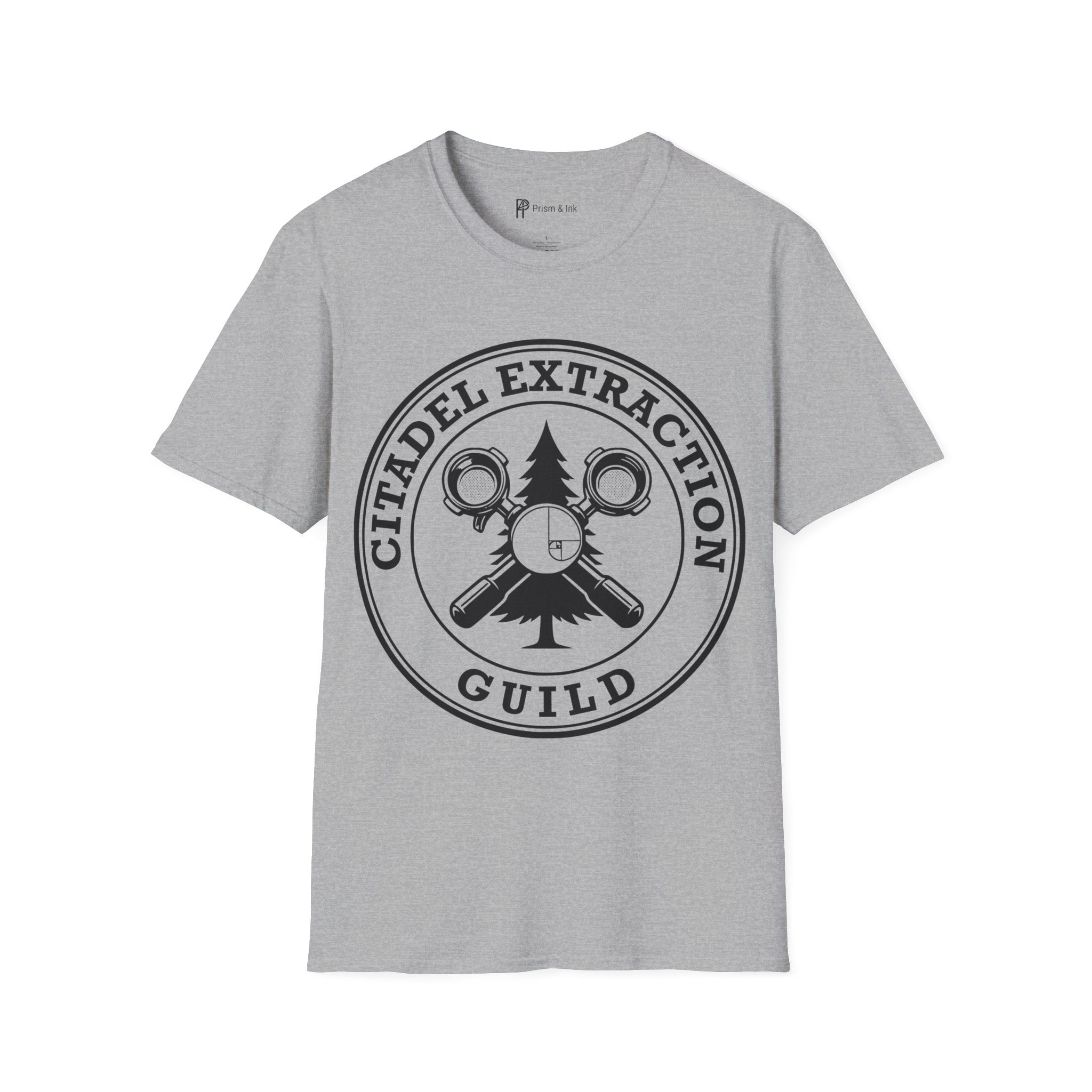 Citadel Extraction Guild T-Shirt — Professional Barista Badge & Golden Ratio