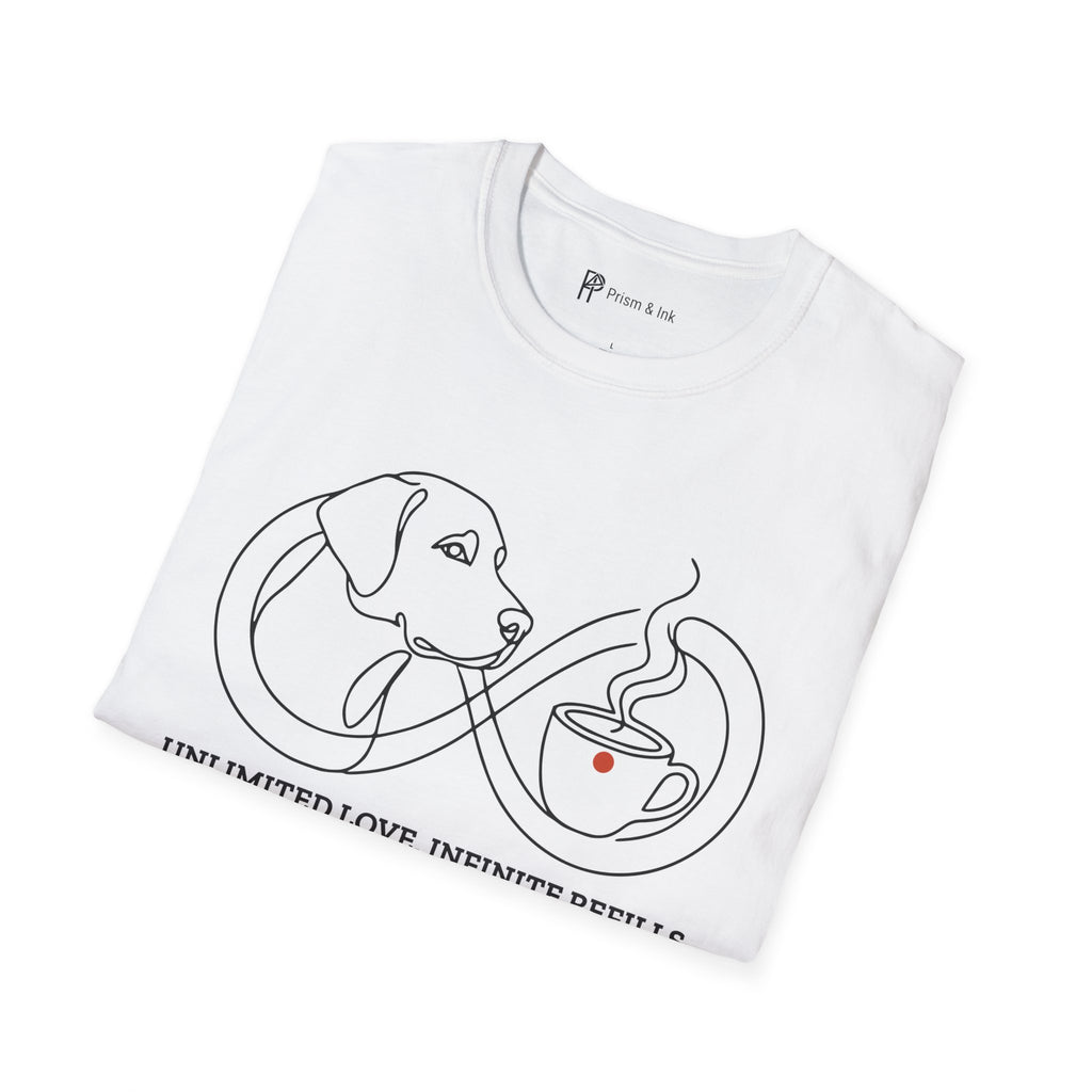 Unlimited Love Infinite Refills Dog Coffee T-Shirt