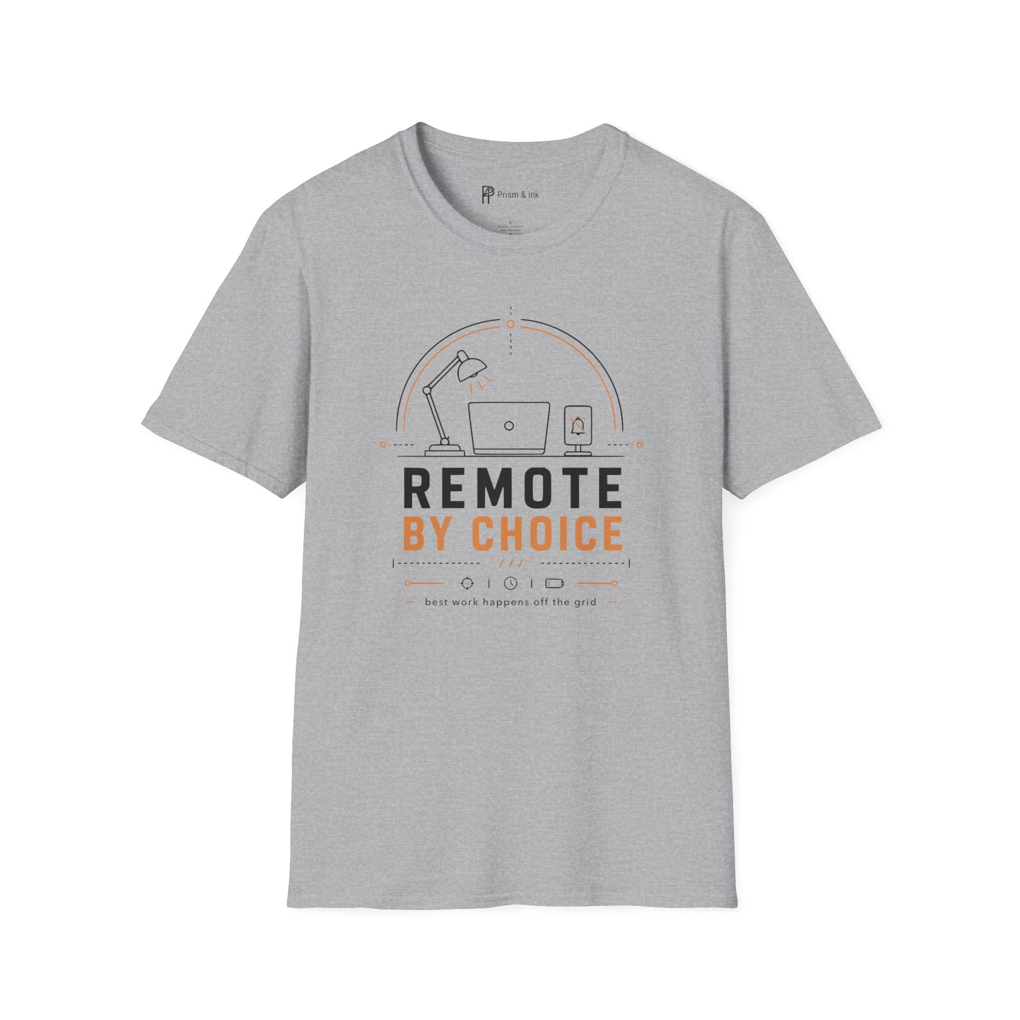 Remote By Choice Minimalist Work From Home T-Shirt