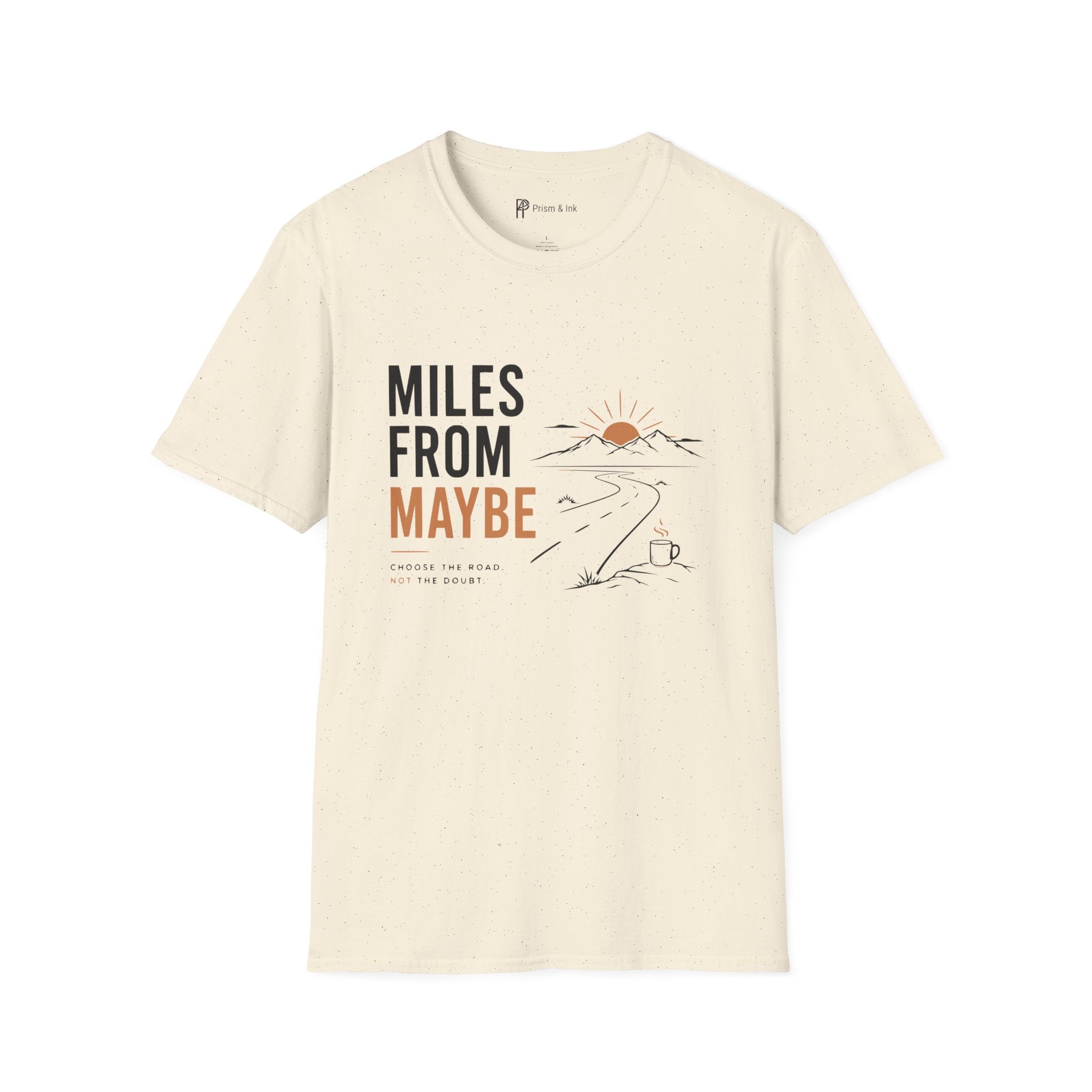 Miles From Maybe Roadtrip Coffee T-Shirt