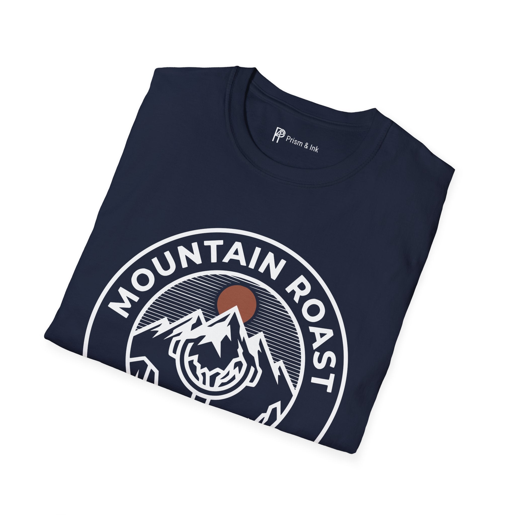 Mountain Roast T-Shirt — Portafilter and Peak Crest Graph