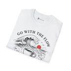 Go With The Flow Great Wave Coffee T-Shirt