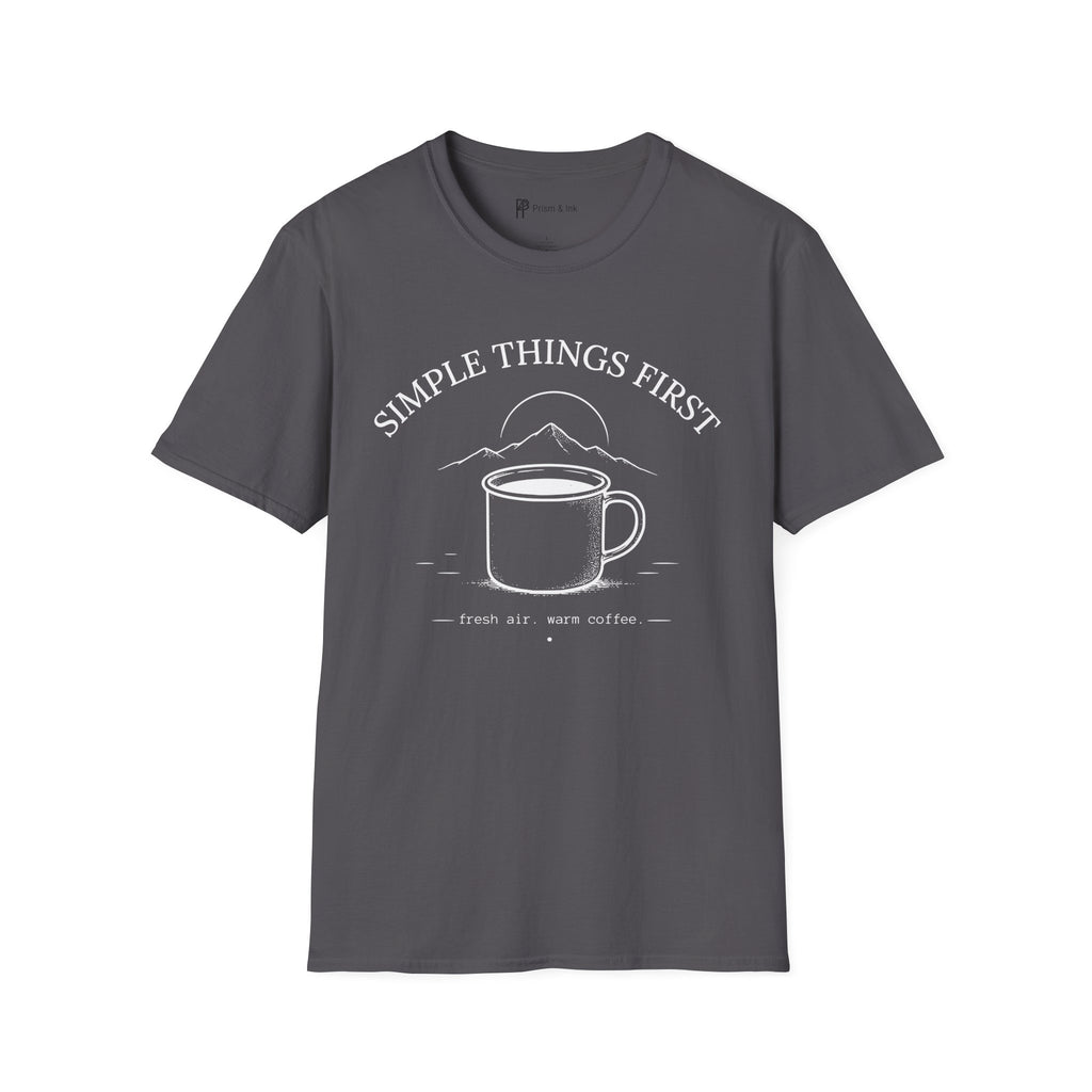 Simple Things First Fresh Air Warm Coffee T-Shirt