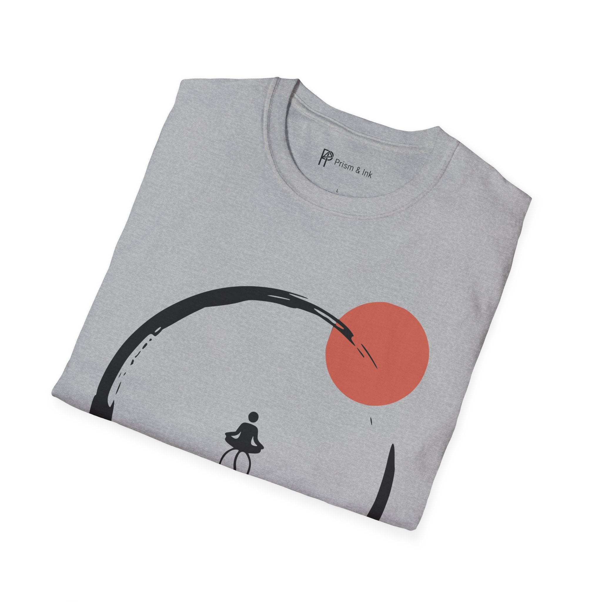 Caffeine Zen T-Shirt — Enso Circle and Meditating Coffee Bean
