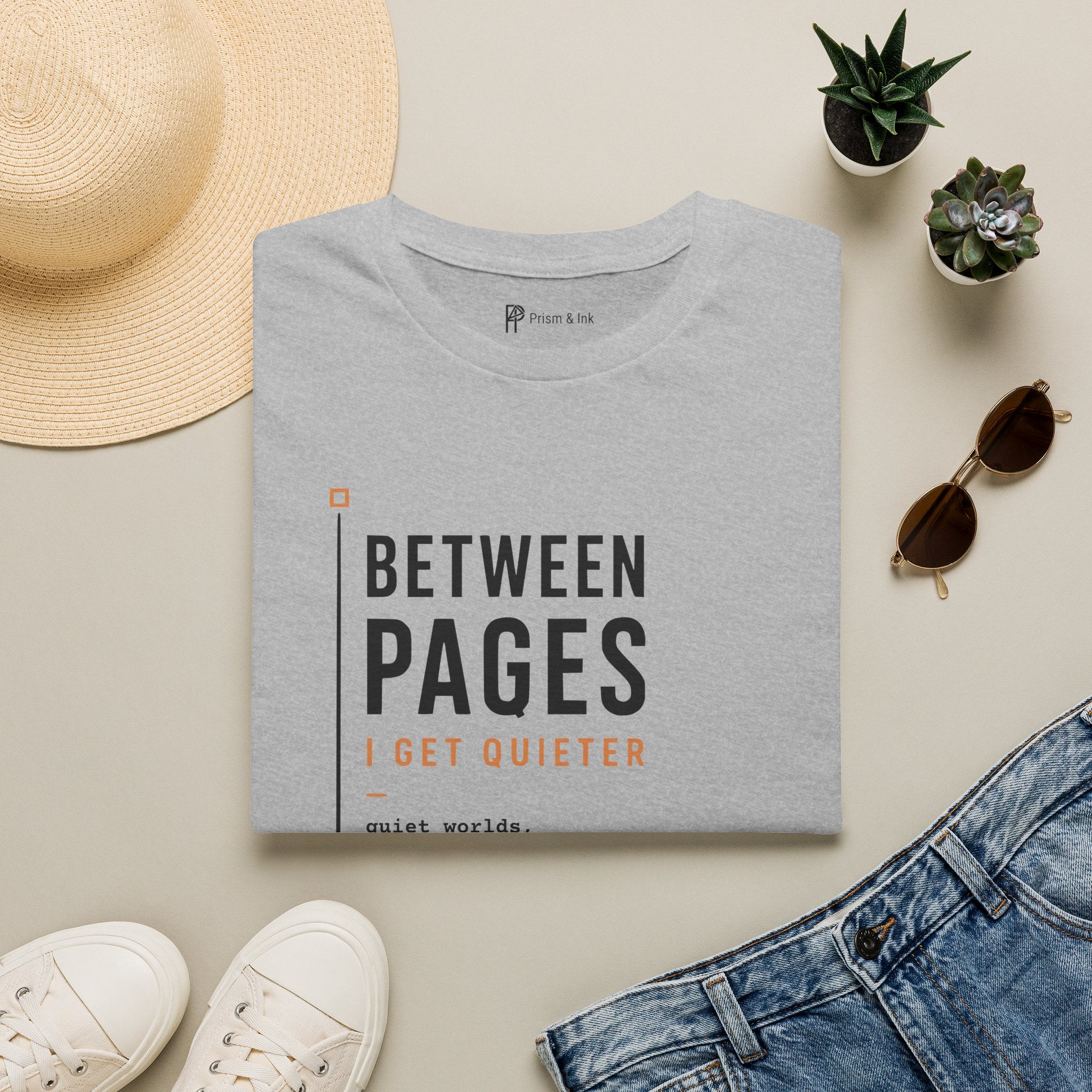 Between Pages I Get Quieter Book Lover Introvert T-Shirt