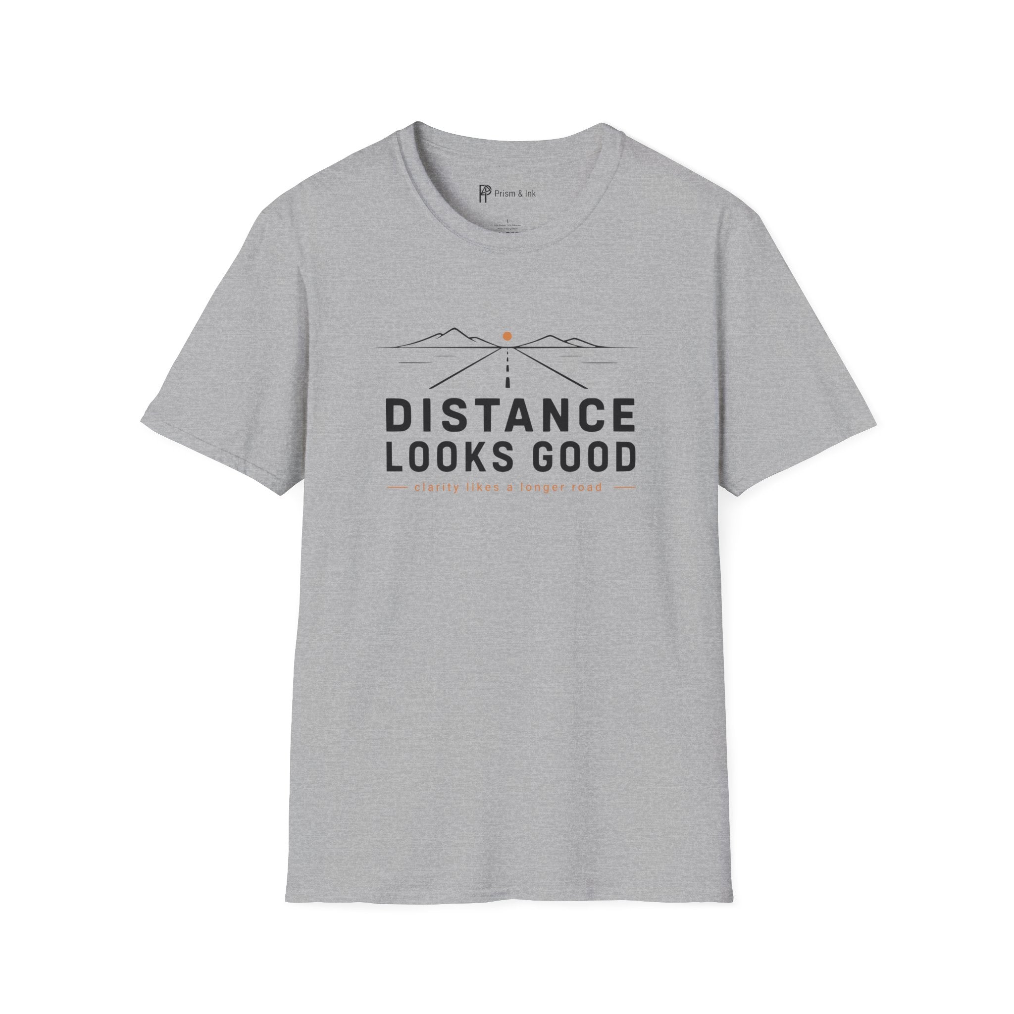 Distance Looks Good Minimalist Road Trip T-Shirt