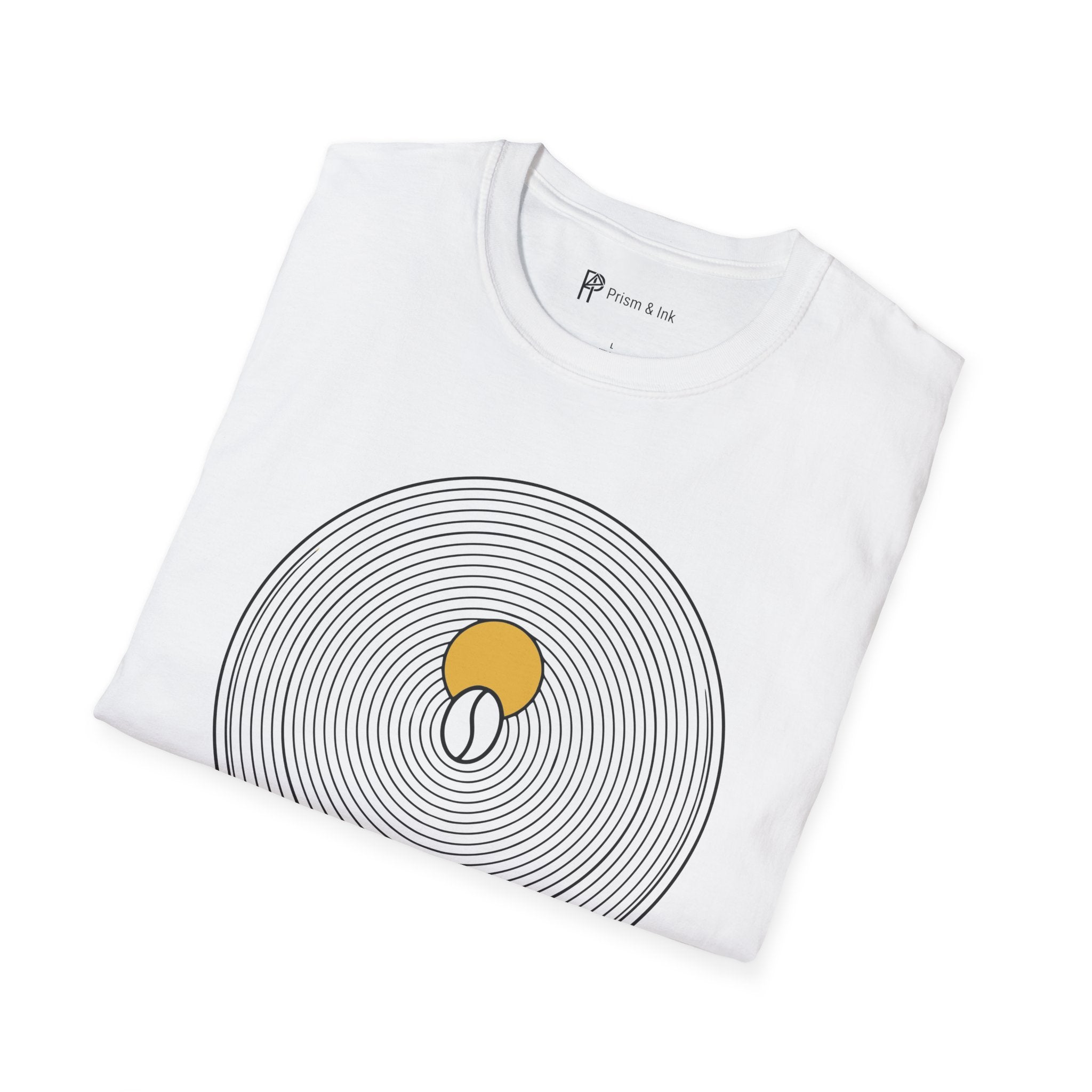 Liquid Zen Minimalist Coffee Bean T-Shirt
