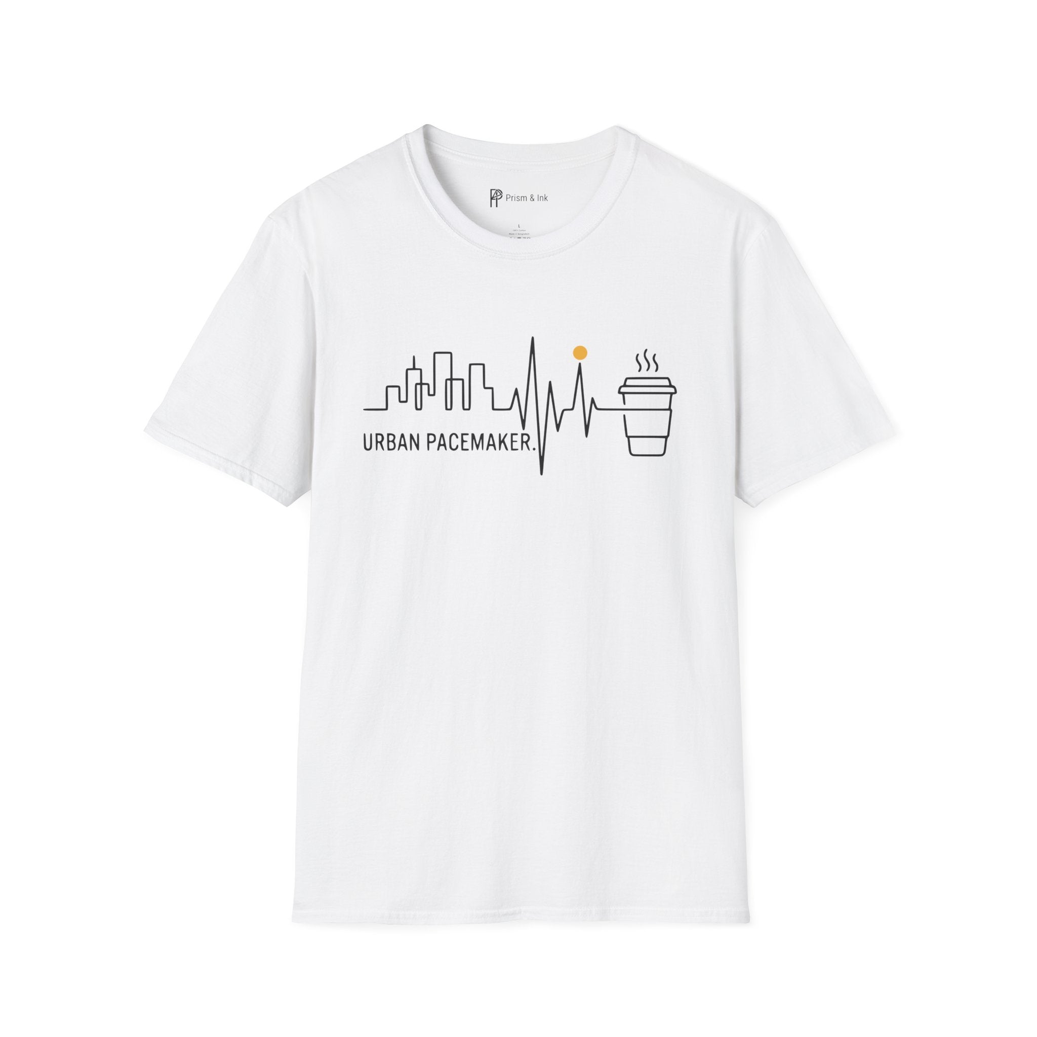Urban Pacemaker City Skyline Heartbeat Coffee T-Shirt