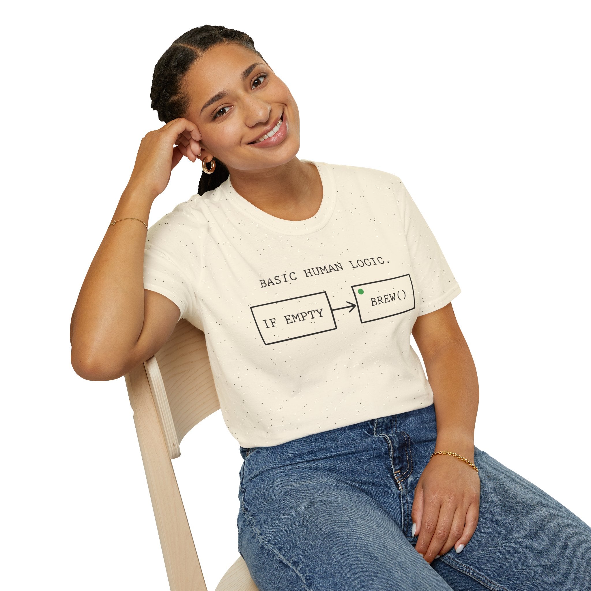 Basic Human Logic Programmer Coffee T-Shirt