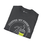 Coffee My Finish Line Running T-Shirt