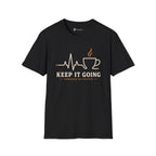 Keep It Going Powered By Coffee Heartbeat T-Shirt