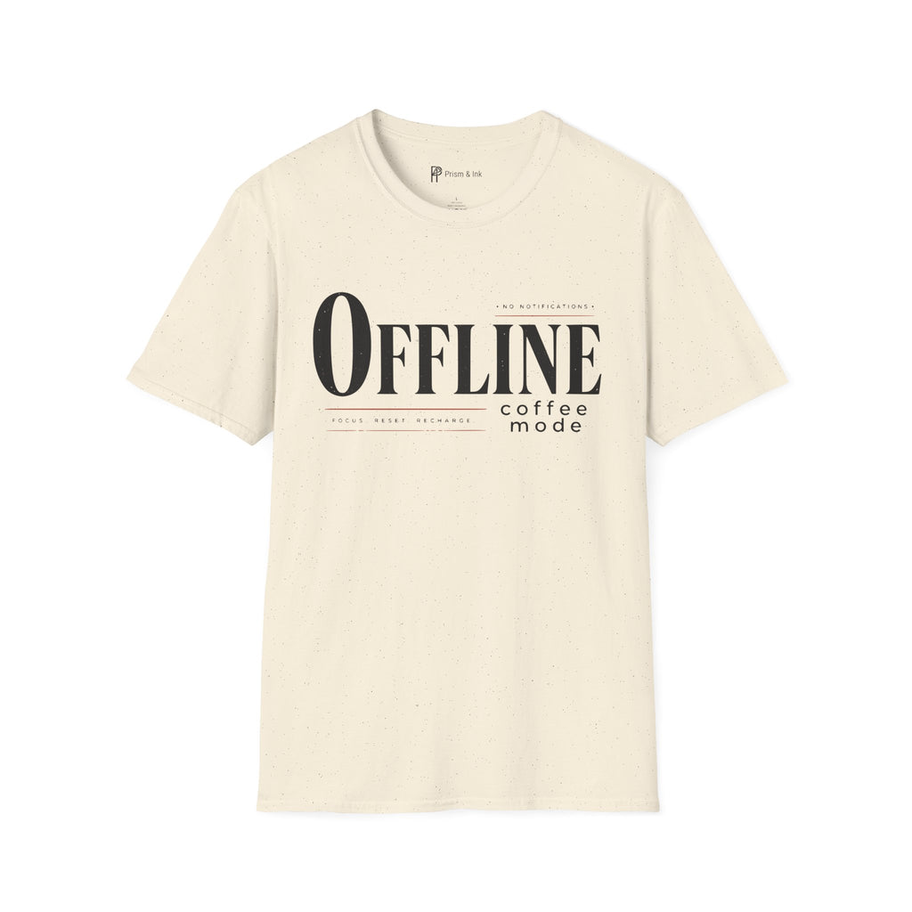 OFFLINE Coffee Mode System Reset Focus T-Shirt