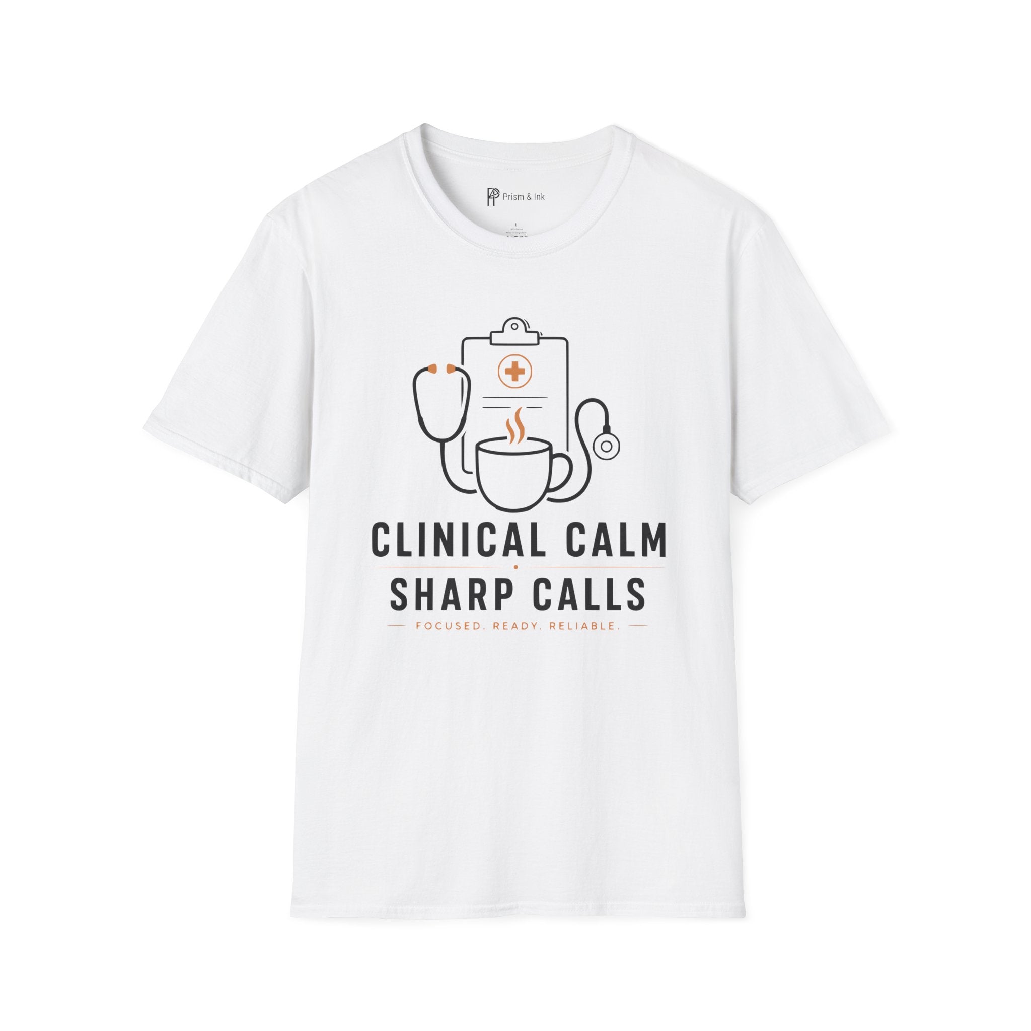 Clinical Calm Sharp Calls Healthcare Coffee T-Shirt