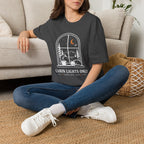 Cabin Lights Only Cat Coffee After Dark T-Shirt