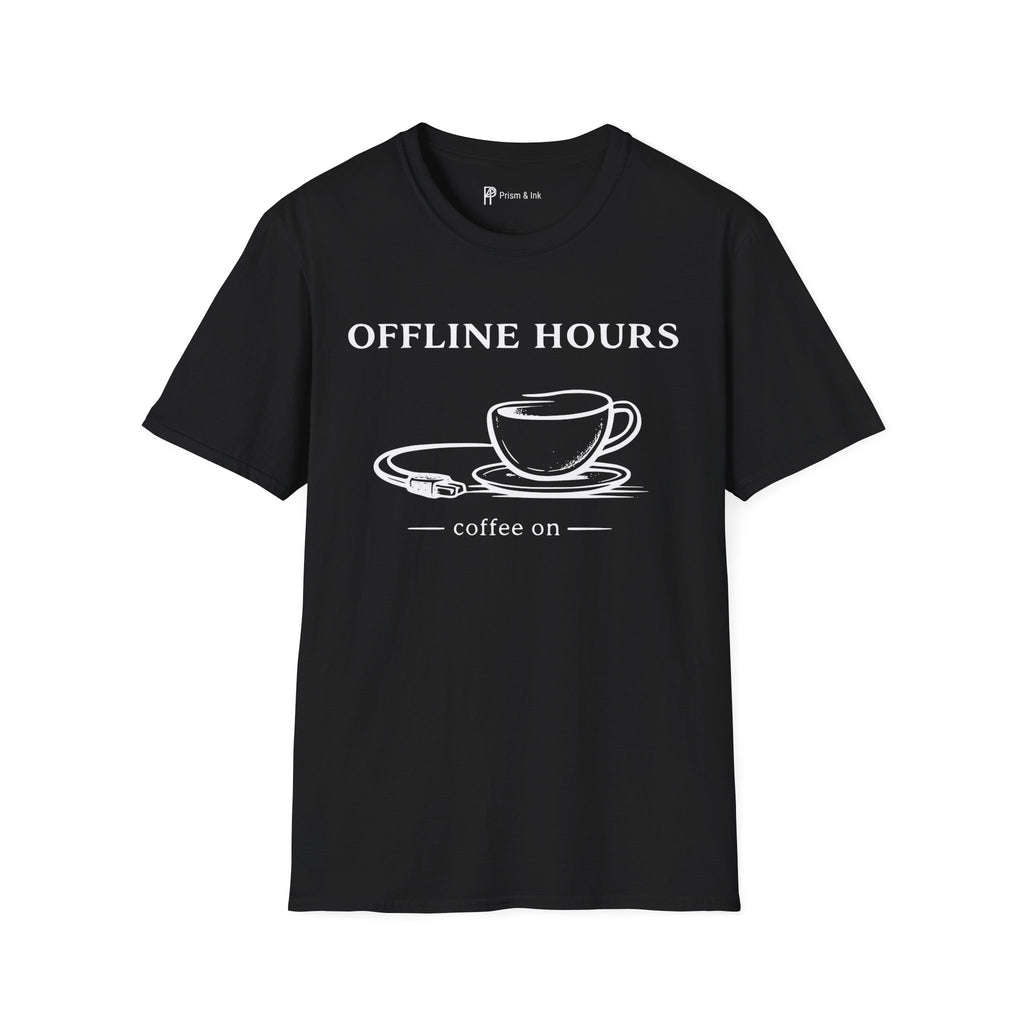 Offline Hours Coffee On T-Shirt