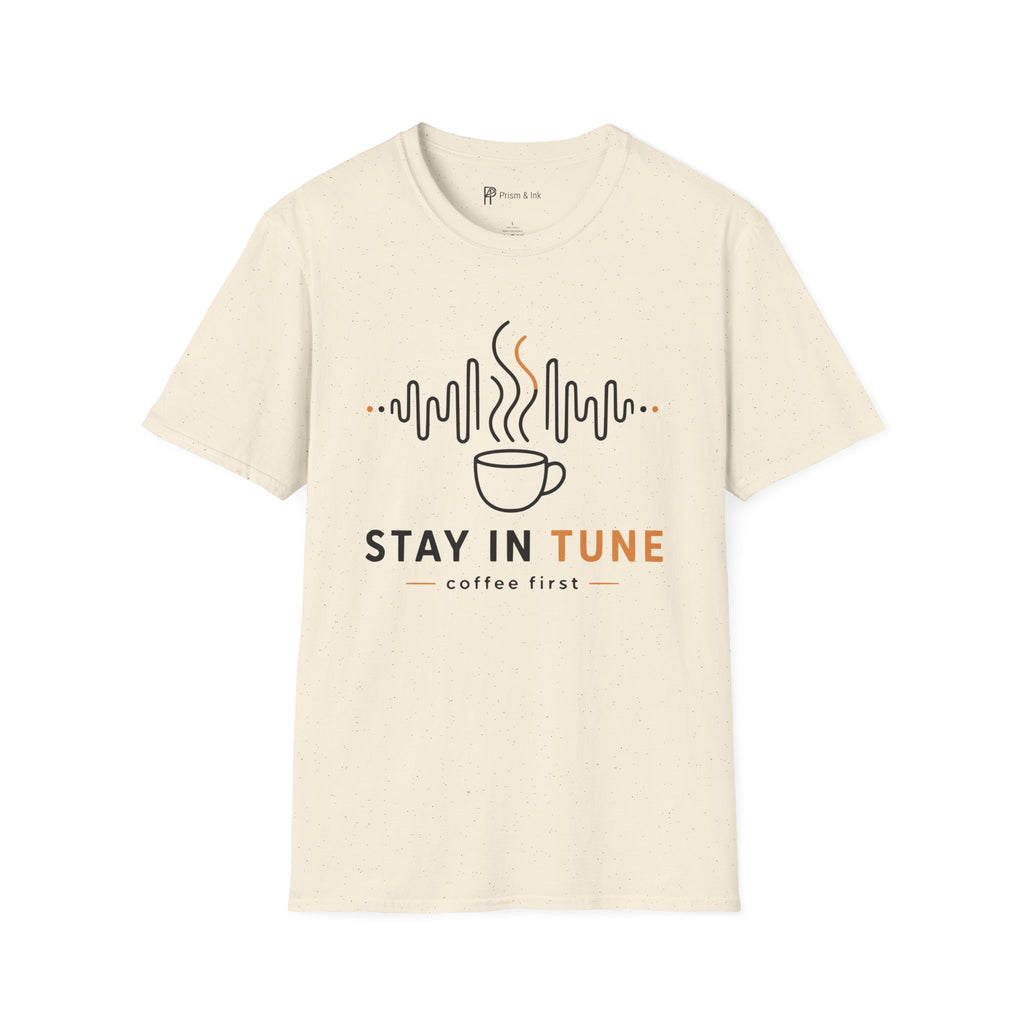 Stay In Tune Frequency Wave Coffee T-Shirt