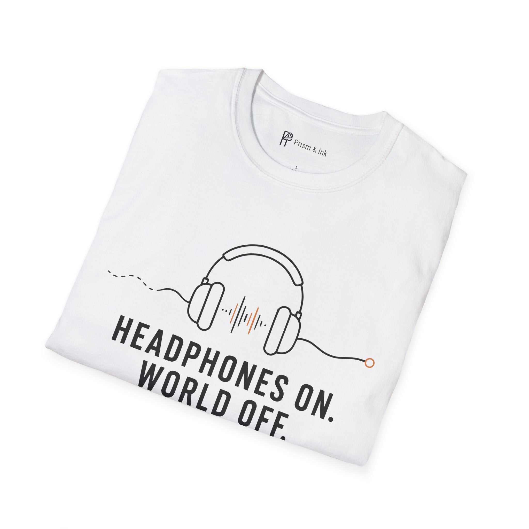 Headphones On World Off Introvert Music T-Shirt