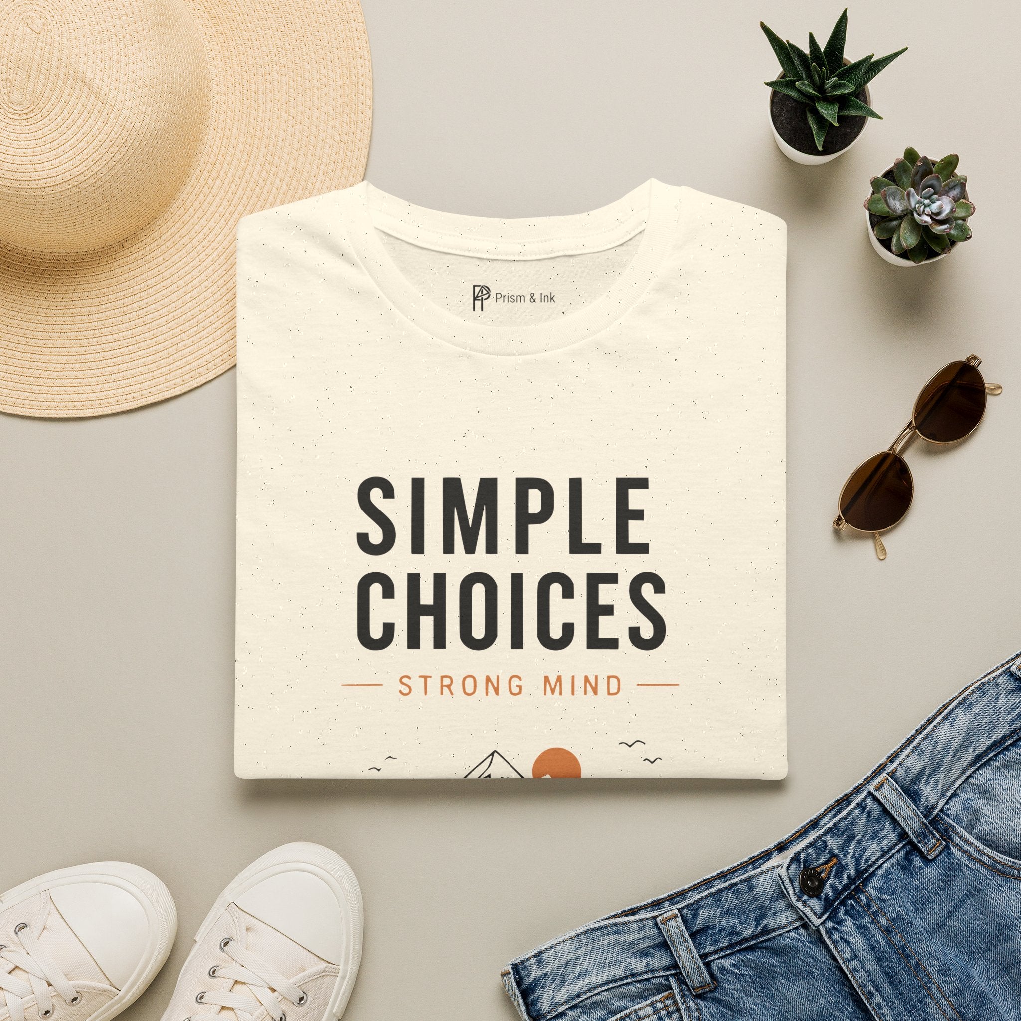 Simple Choices Strong Mind Mountain Road T-Shirt
