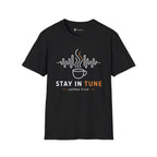 Stay In Tune Frequency Wave Coffee T-Shirt