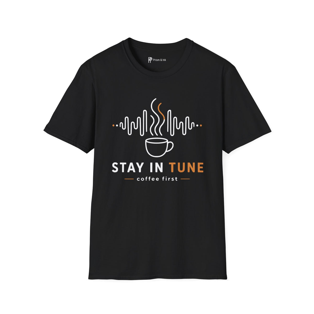 Stay In Tune Frequency Wave Coffee T-Shirt