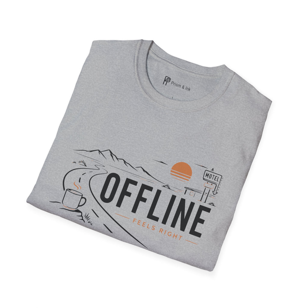 Offline Feels Right Roadtrip Coffee T-Shirt