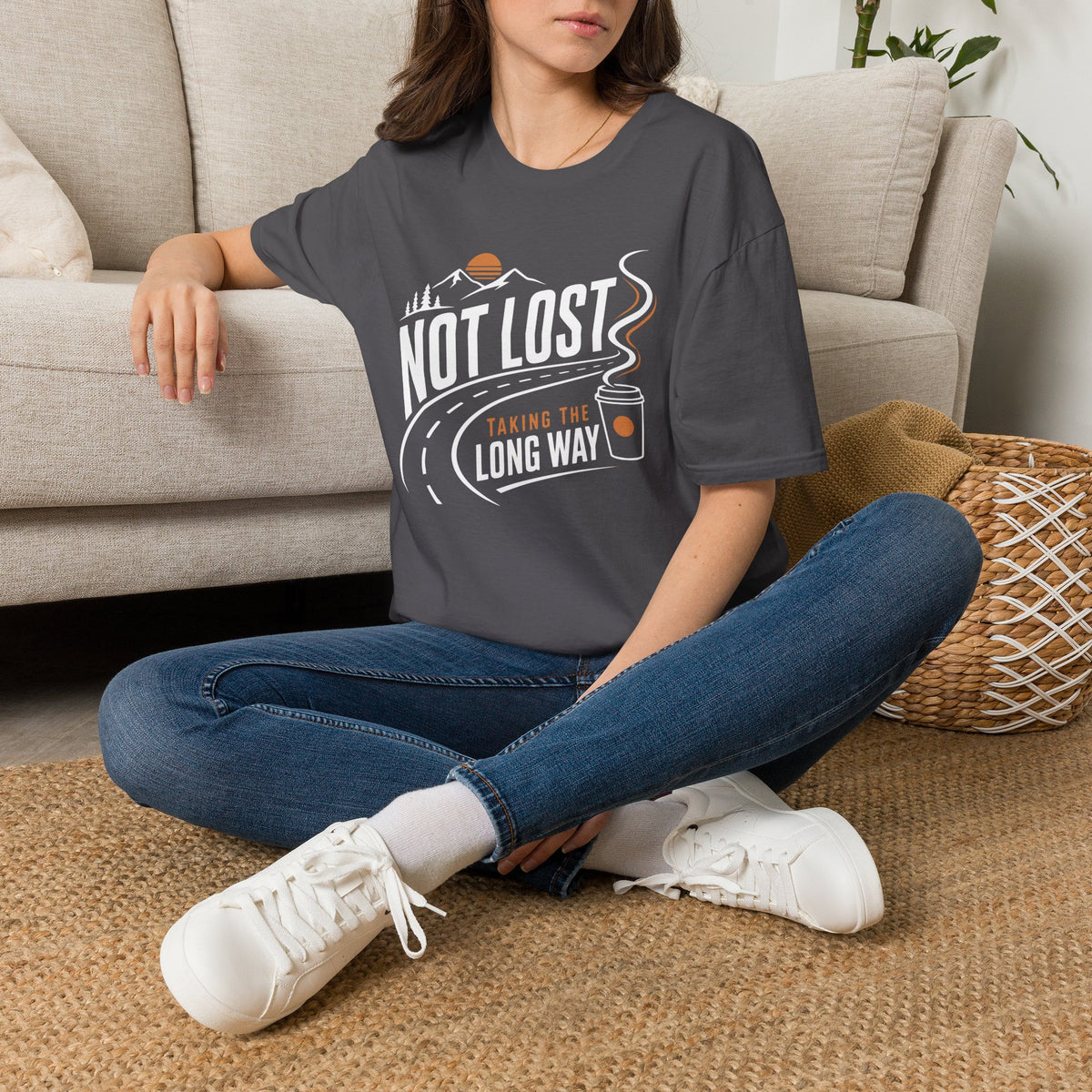 Not Lost Taking The Long Way Coffee T-Shirt