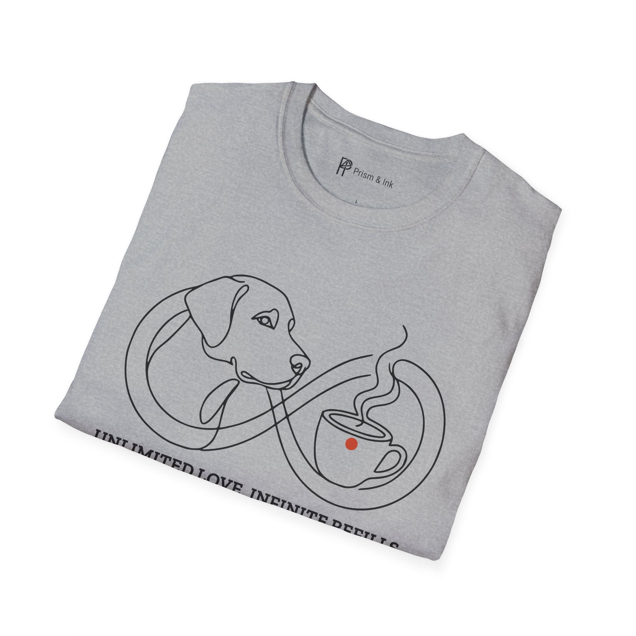 Unlimited Love Infinite Refills Dog Coffee T-Shirt