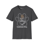 Minimalist Paw and Coffee Cup T-Shirt