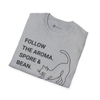 Follow the Aroma Cat Coffee T-Shirt
