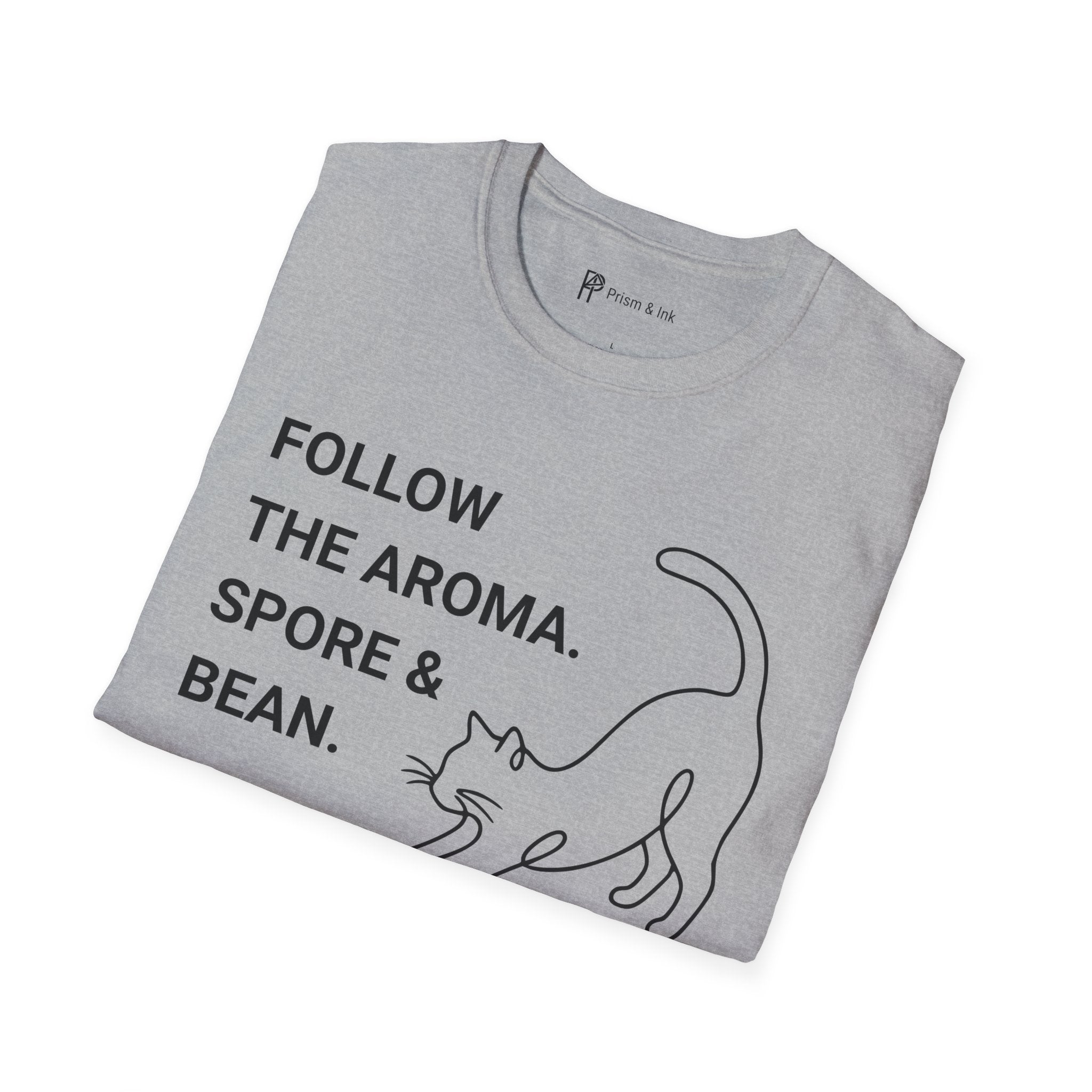 Follow the Aroma Cat Coffee T-Shirt