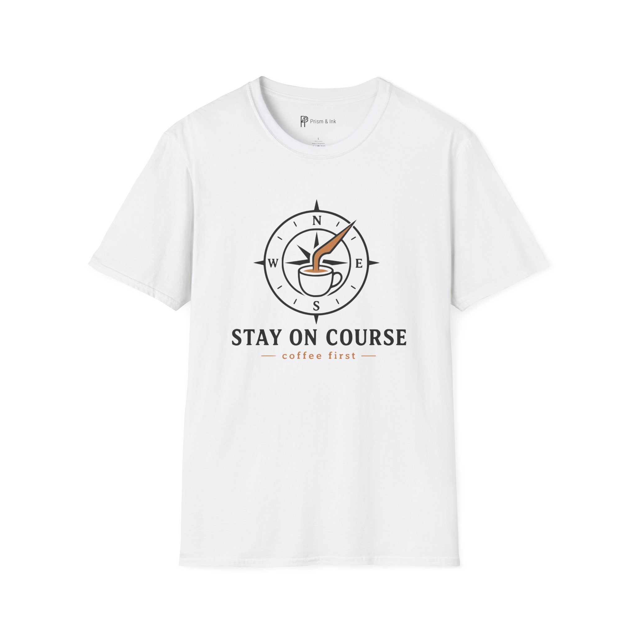 Stay On Course Nautical Compass Coffee T-Shirt
