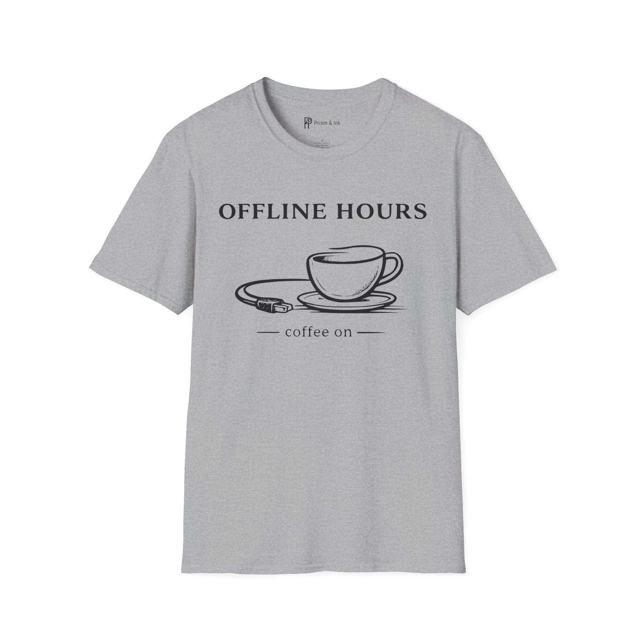 Offline Hours Coffee On T-Shirt