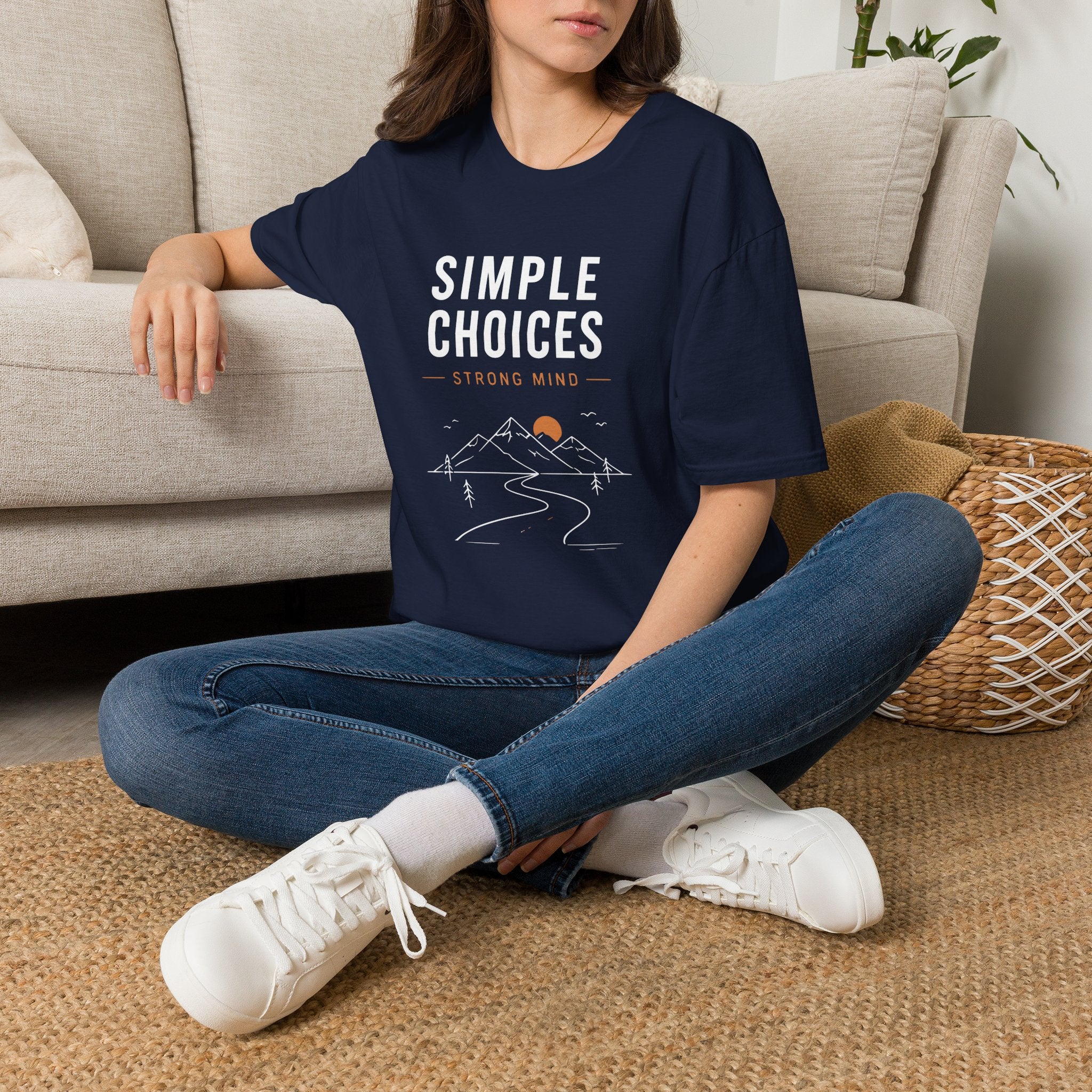 Simple Choices Strong Mind Mountain Road T-Shirt