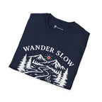 "Wander Slow" Mountain Trail T-Shirt