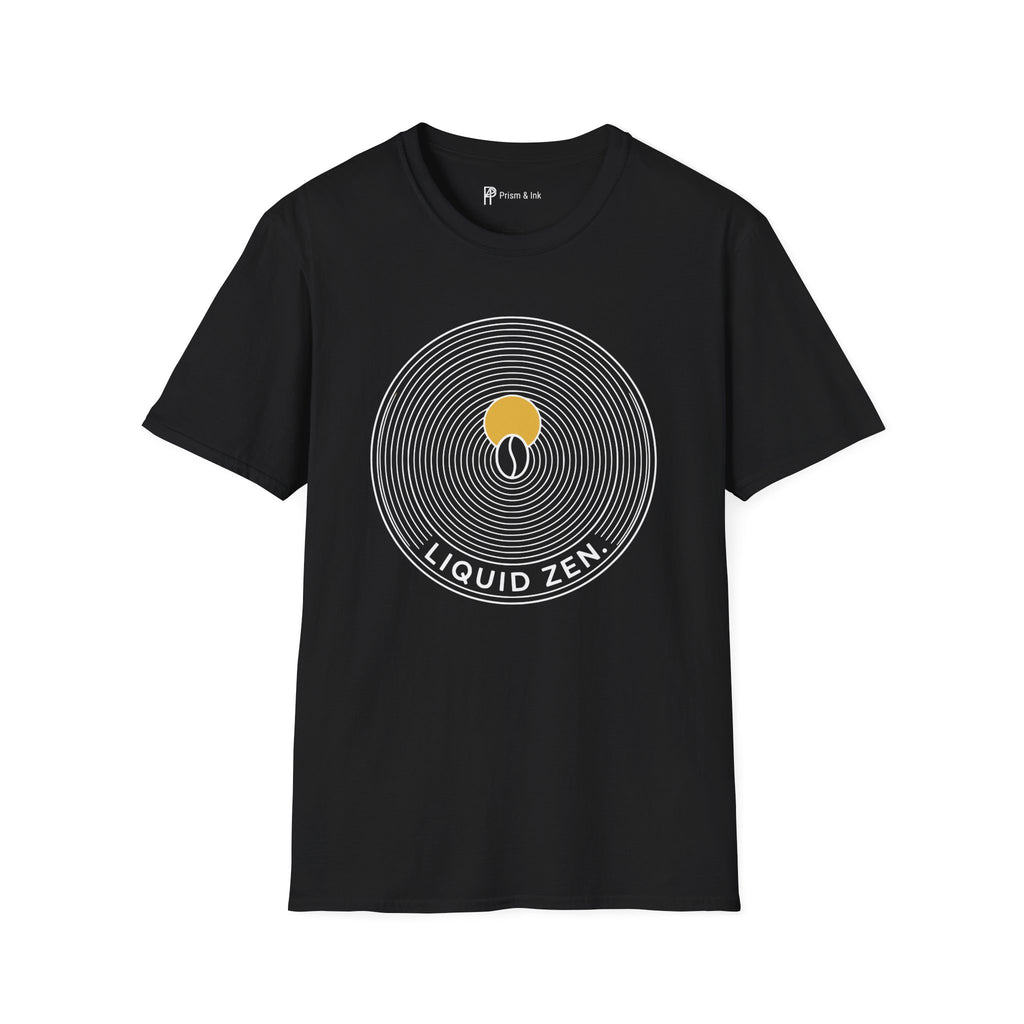 Liquid Zen Minimalist Coffee Bean T-Shirt