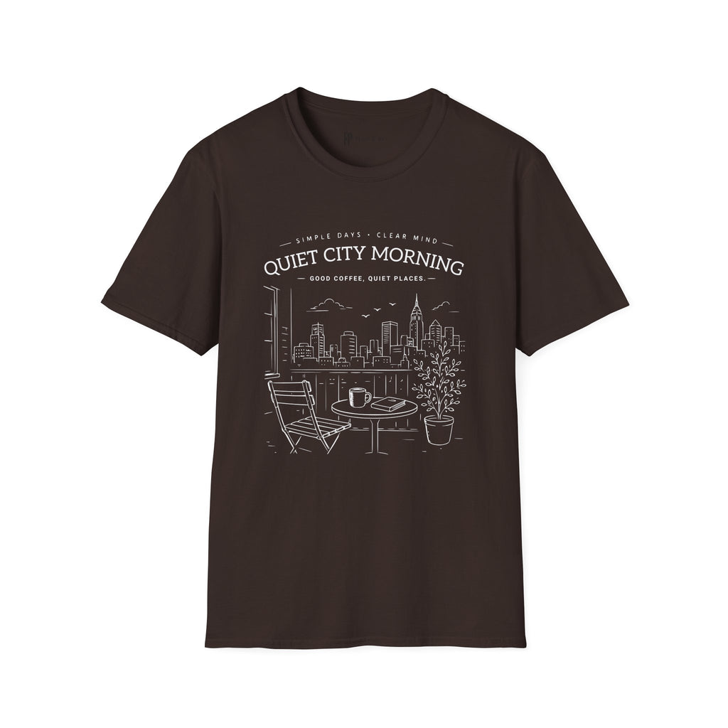 Quiet City Morning Coffee T-Shirt