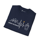 Urban Pacemaker City Skyline Heartbeat Coffee T-Shirt
