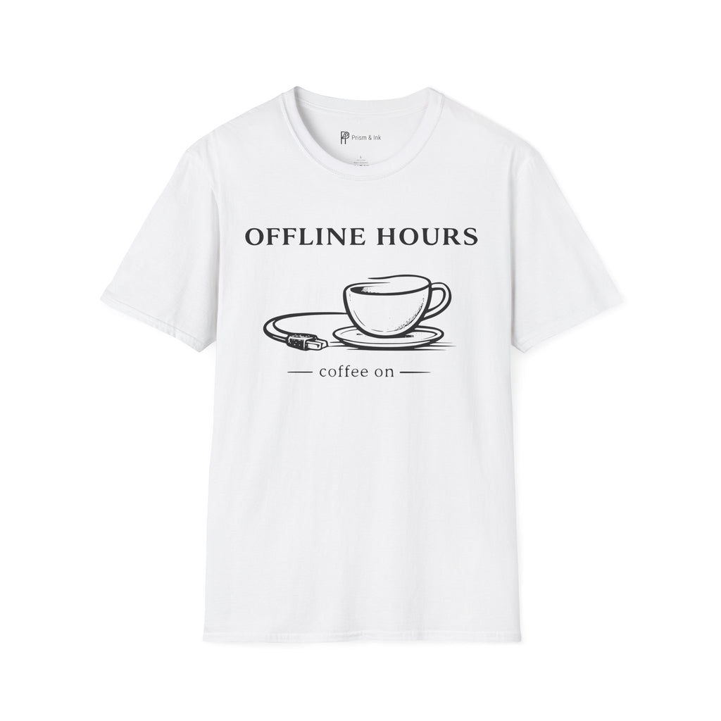 Offline Hours Coffee On T-Shirt