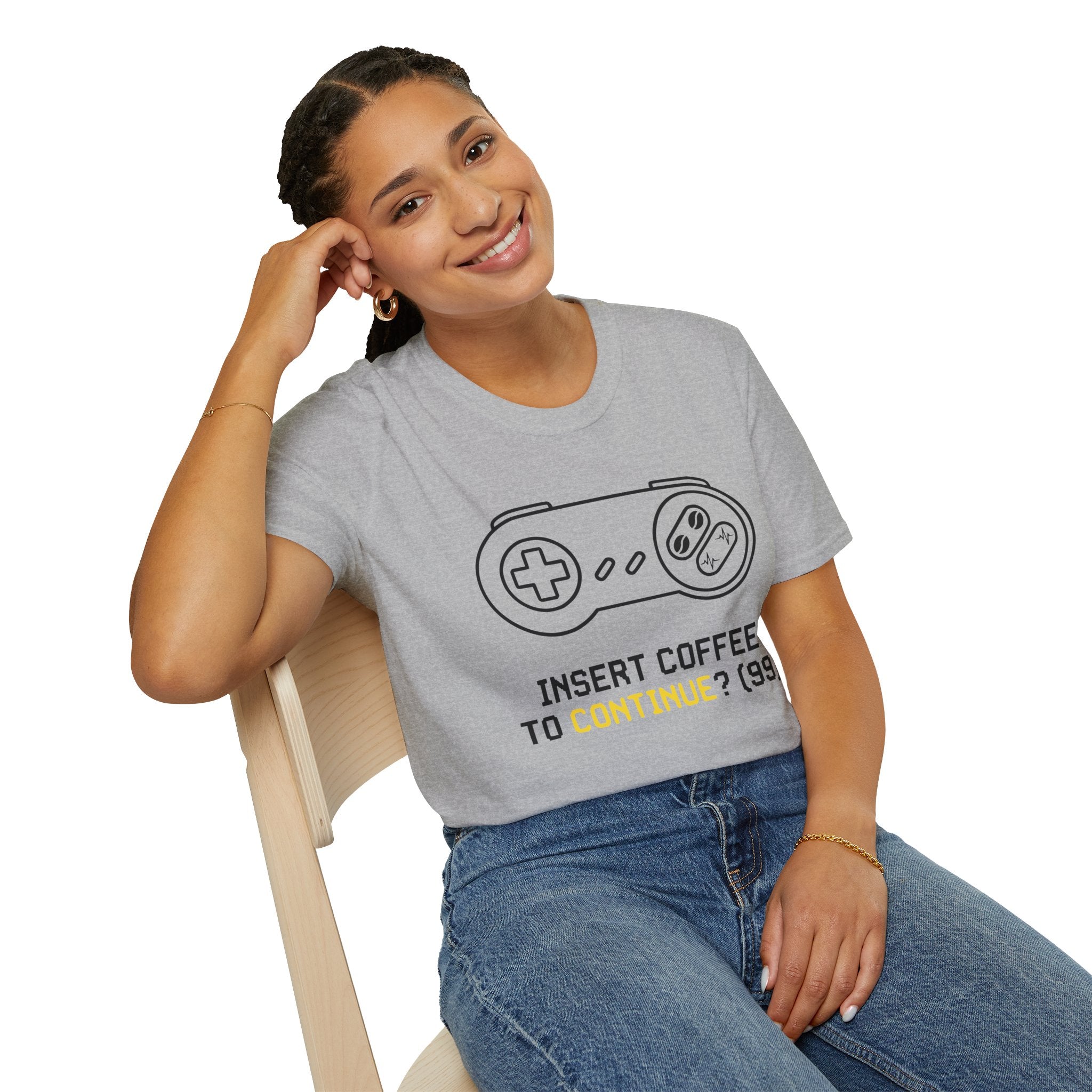 Insert Coffee to Continue Gamer T-Shirt