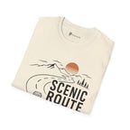 Scenic Route No Small Talk Coffee Roadtrip T-Shirt