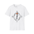 Caffeine Compass T-Shirt — Minimalist Coffee Bean Navigation