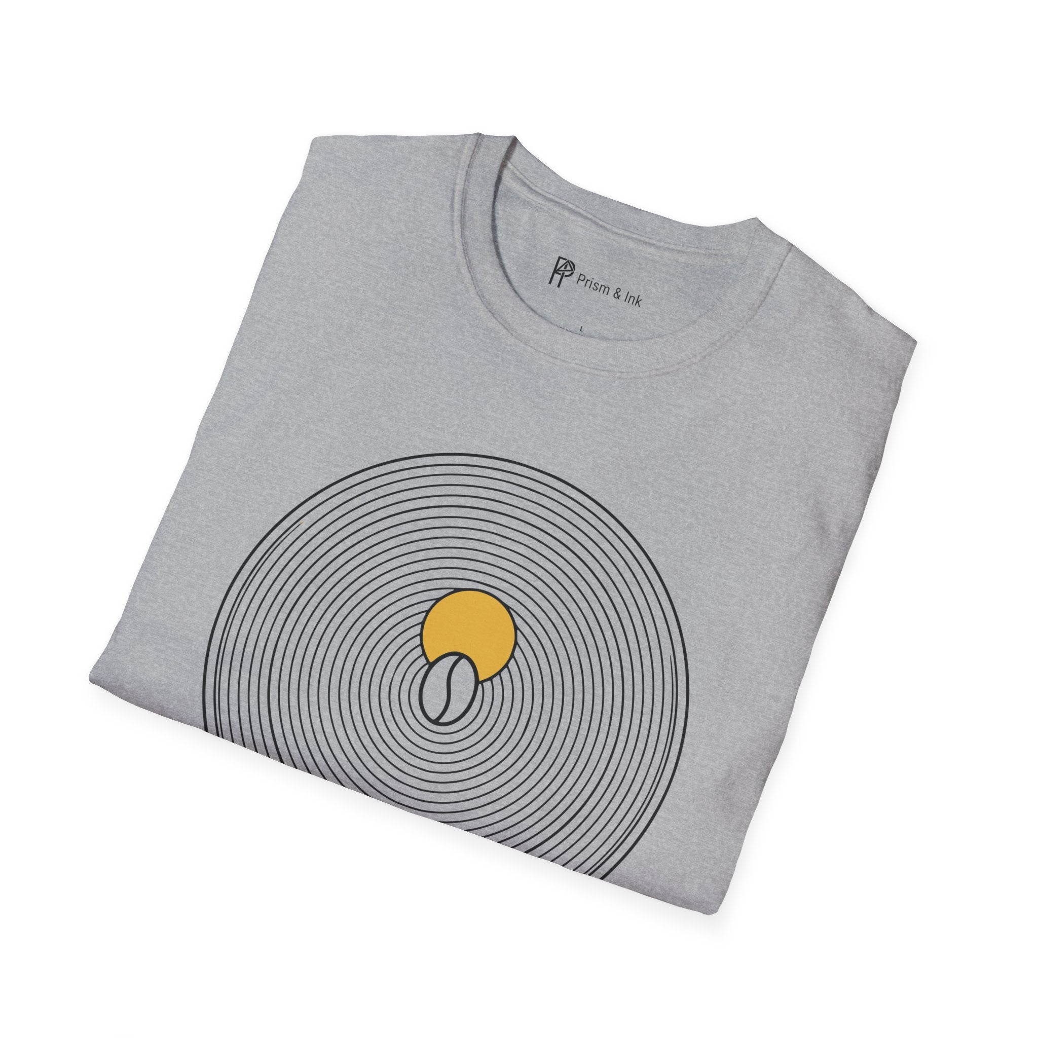 Liquid Zen Minimalist Coffee Bean T-Shirt