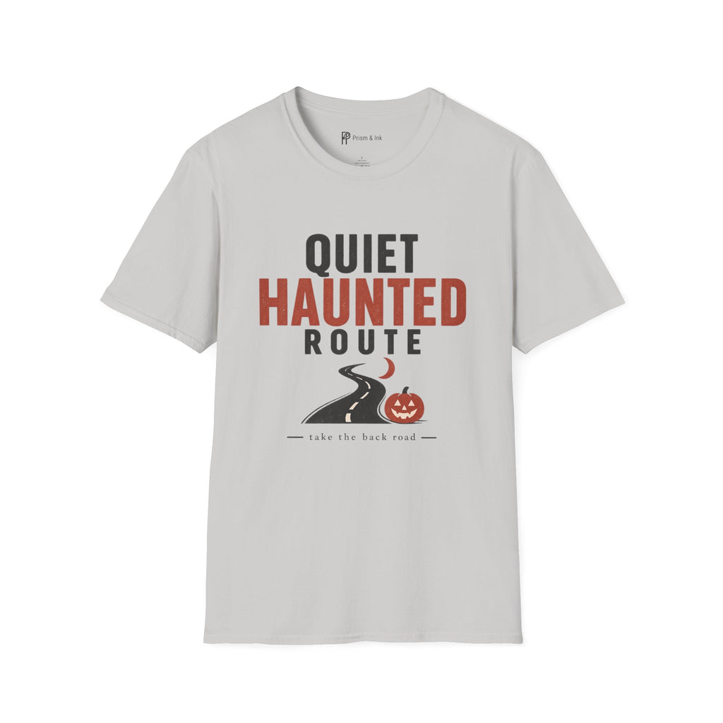 Quiet Haunted Route Halloween T-Shirt