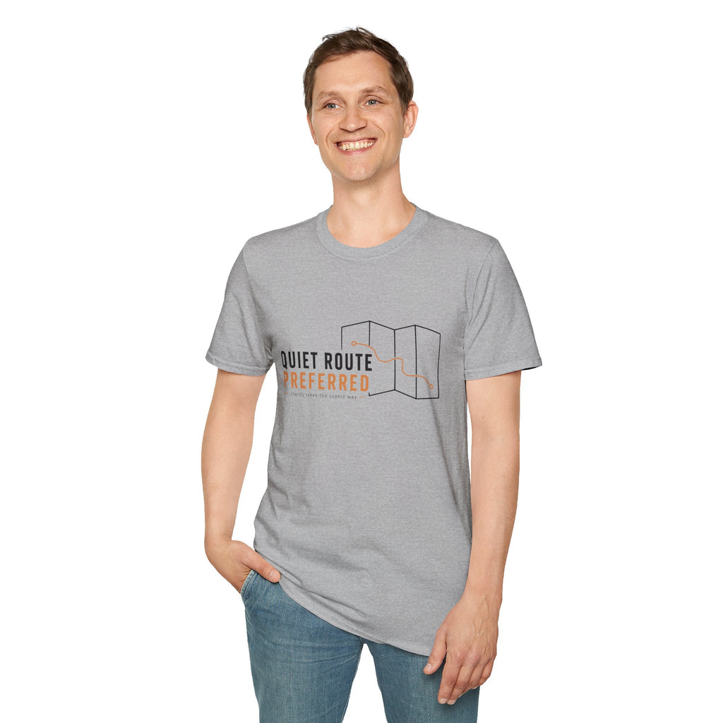 Quiet Route Preferred Minimalist Scenic Route T-Shirt