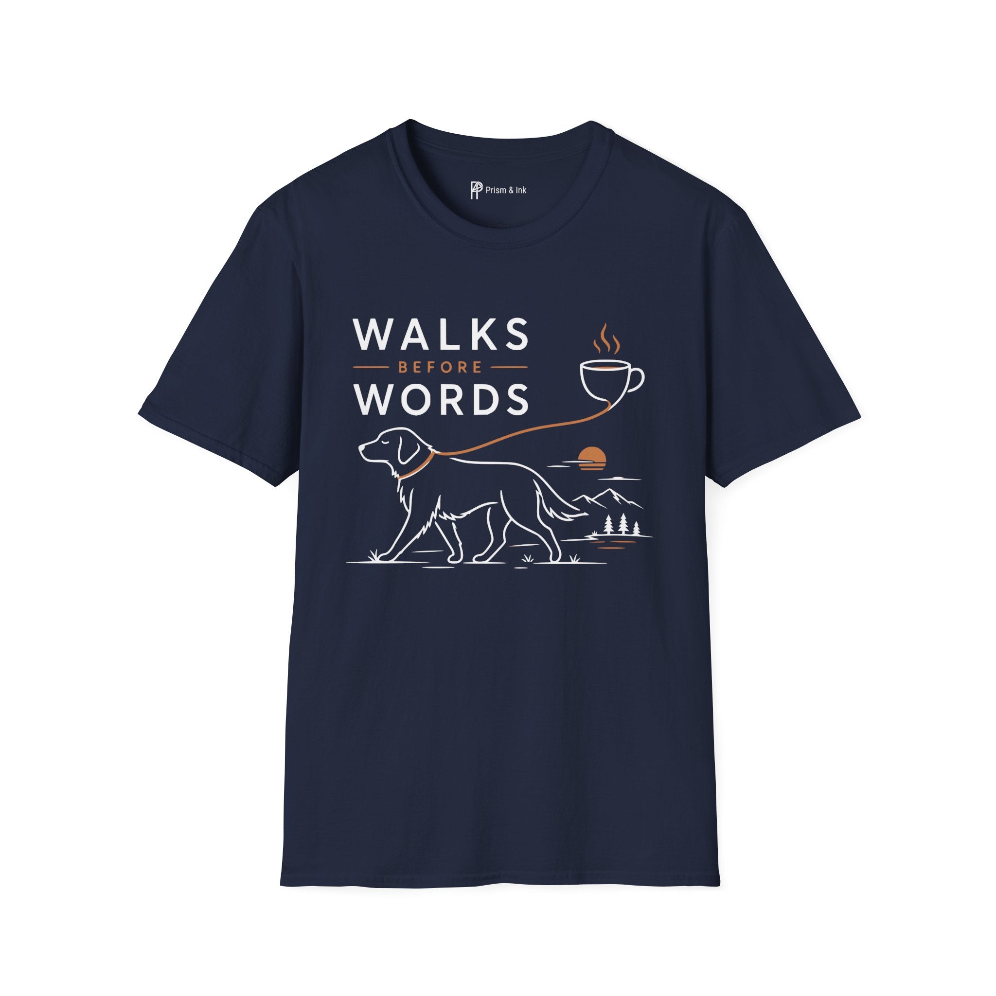 Walks Before Words Dog Coffee T-Shirt